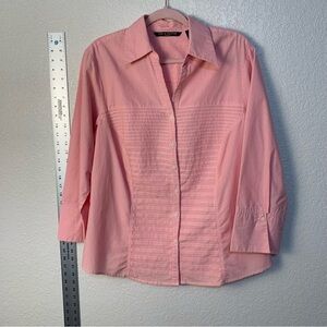 Zac & Rachel Women's Pink tiny Striped blouse,shirt,Top